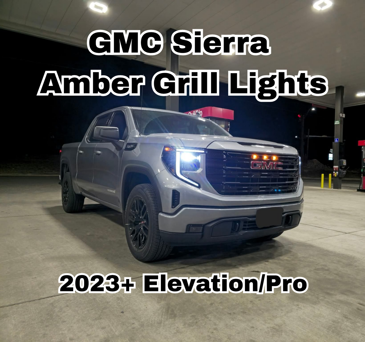 2023+ GMC Sierra Elevation/Pro LED Grill Light Brackets 3D Printed (Raptor Style)