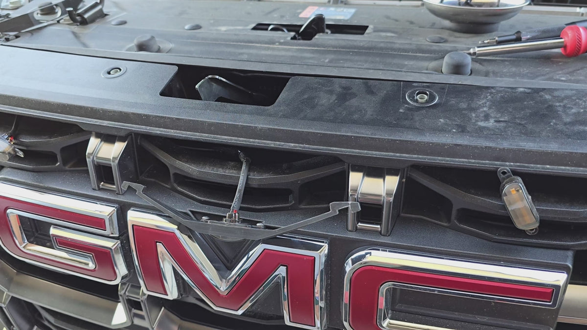 2023+ GMC Canyon LED Grill Light Brackets 3D Printed (Raptor Style)